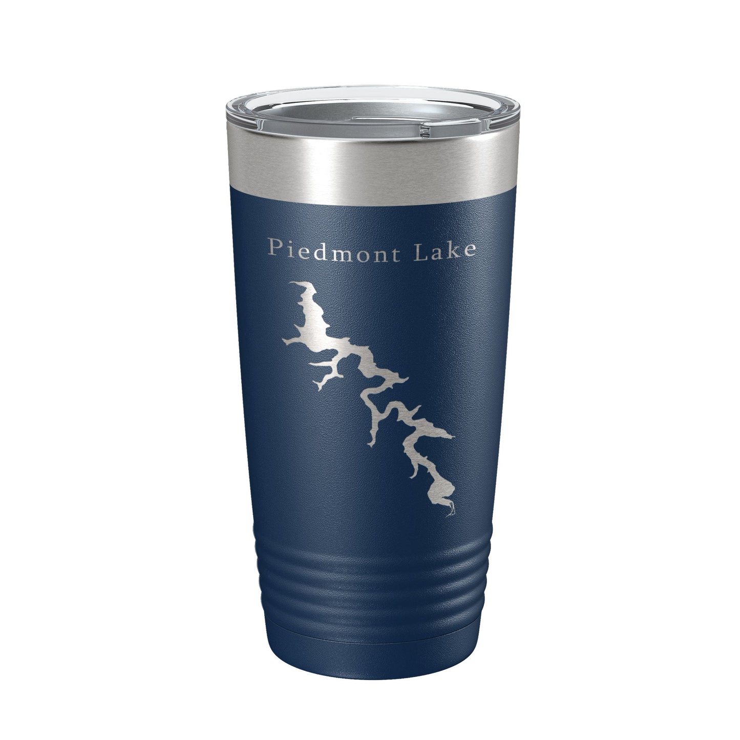 Piedmont Lake Map Tumbler Travel Mug Insulated Laser Engraved Coffee Cup Ohio 20 oz-2
