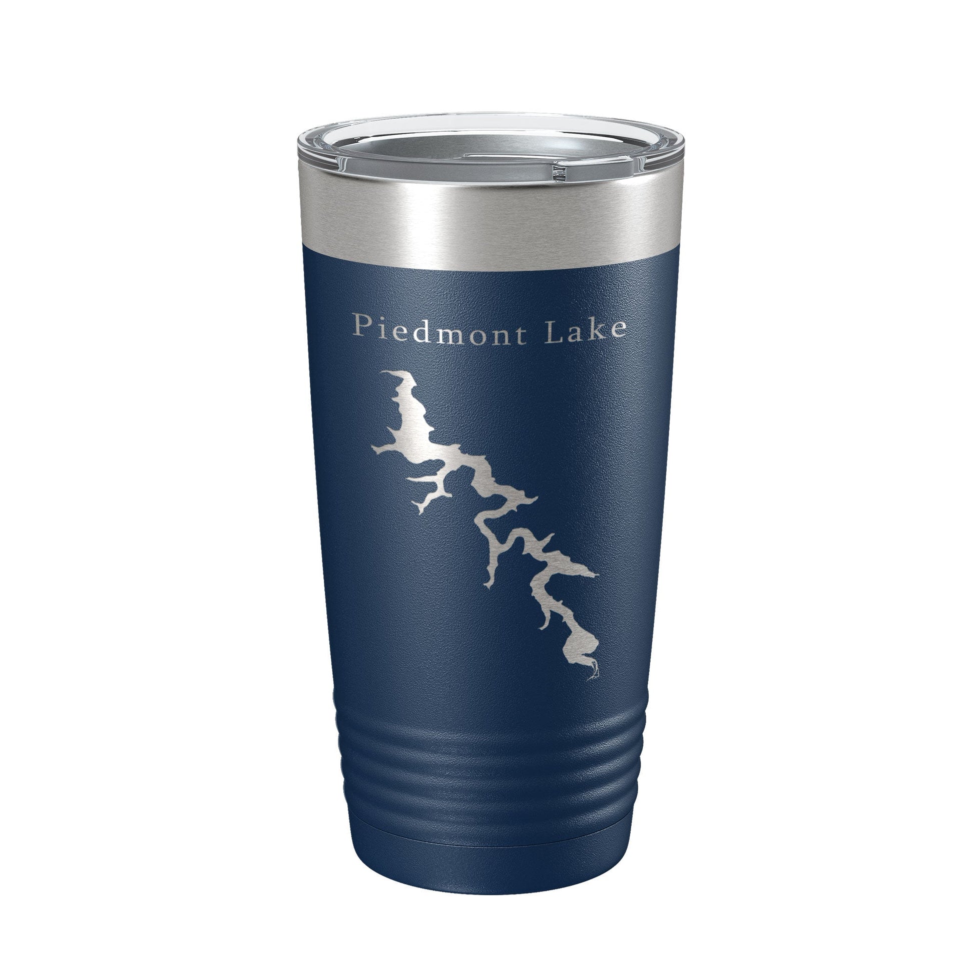 Piedmont Lake Map Tumbler Travel Mug Insulated Laser Engraved Coffee Cup Ohio 20 oz-2