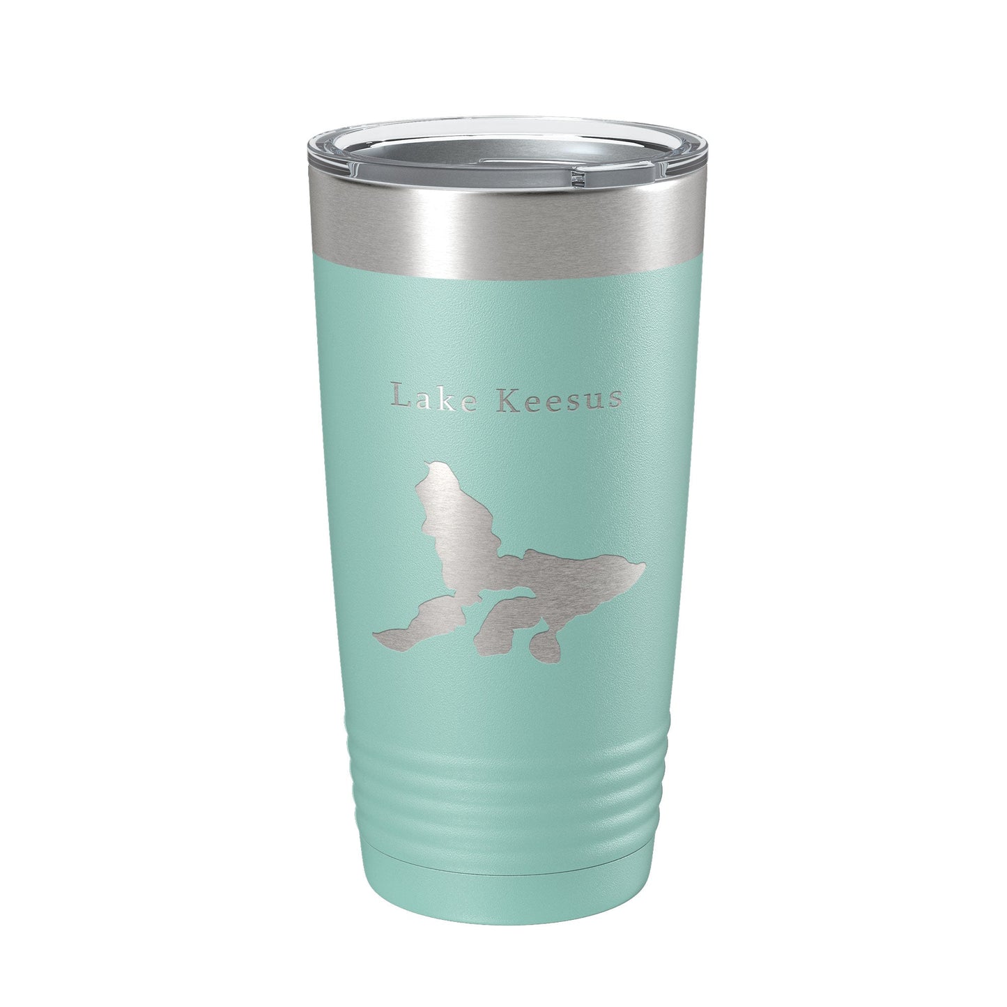 Lake Keesus Map Tumbler Travel Mug Insulated Laser Engraved Coffee Cup Wisconsin 20 oz-12
