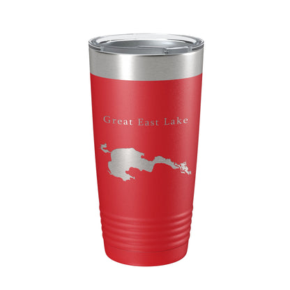 Great East Lake Map Tumbler Travel Mug Insulated Laser Engraved Coffee Cup Maine New Hampshire 20 oz-10