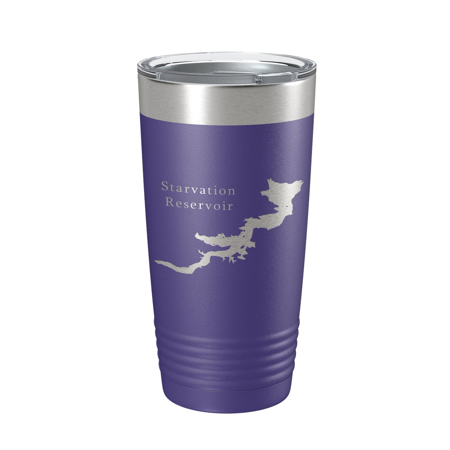 Starvation Reservoir Tumbler Lake Map Travel Mug Insulated Laser Engraved Coffee Cup Utah 20 oz-15