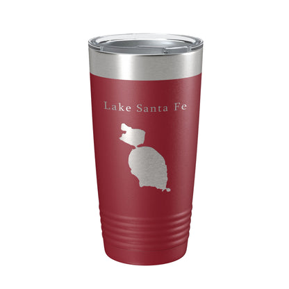 Lake Santa Fe Map Tumbler Travel Mug Insulated Laser Engraved Coffee Cup Florida 20 oz-18
