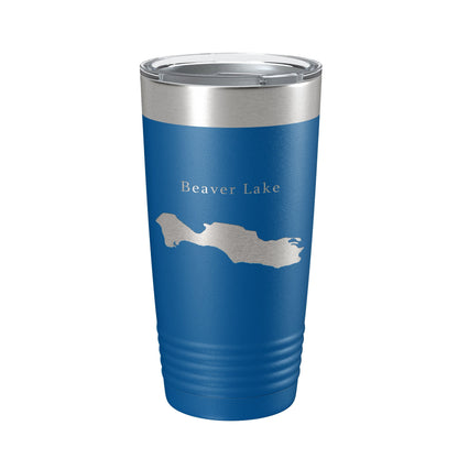 Beaver Lake Map Tumbler Travel Mug Insulated Laser Engraved Coffee Cup Asheville North Carolina 20 oz-6