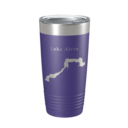 Lake Alvin Map Tumbler Travel Mug Insulated Laser Engraved Coffee Cup South Dakota 20 oz-15