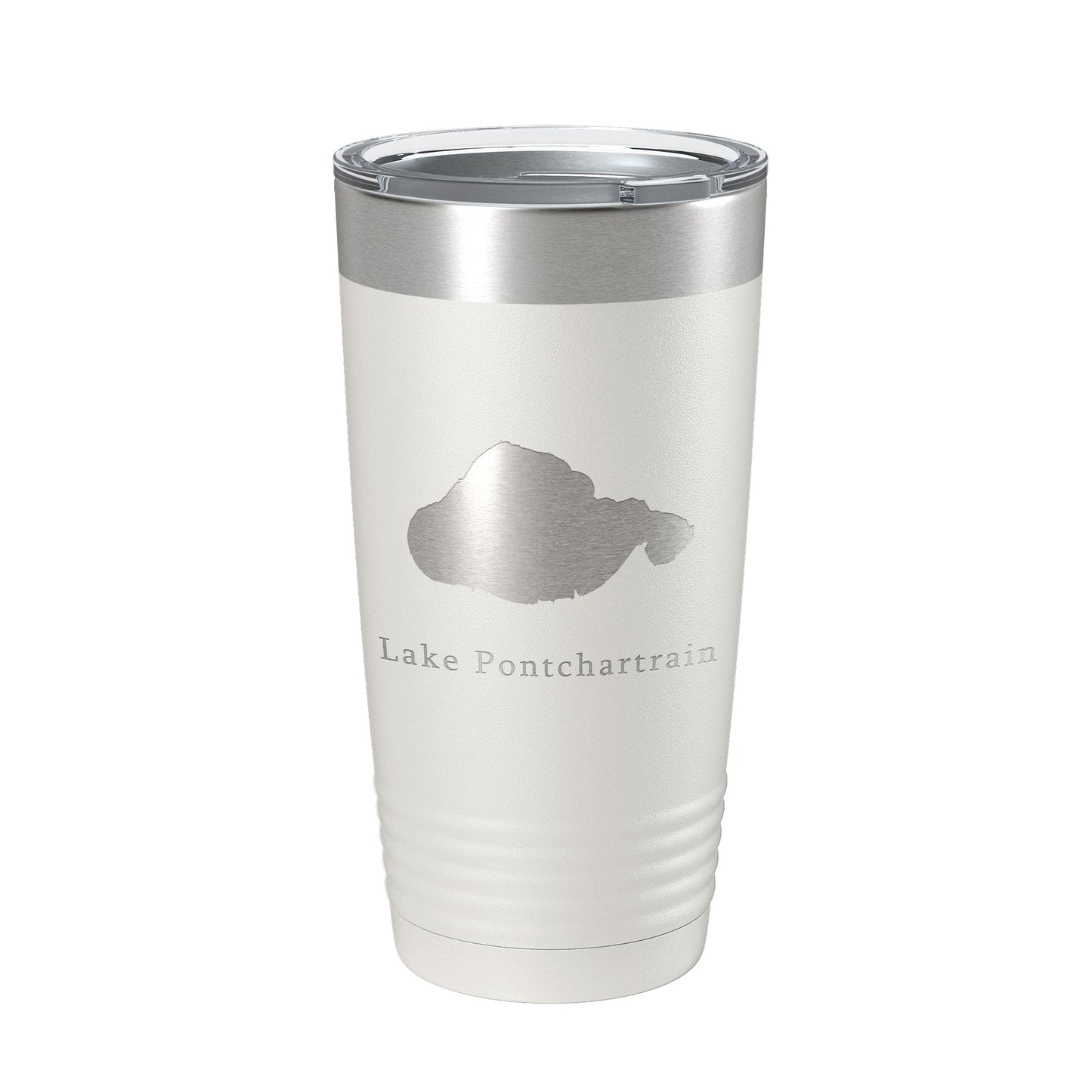 Lake Pontchartrain Map Tumbler Travel Mug Insulated Laser Engraved Coffee Cup New Orleans, Louisiana 20 oz-7