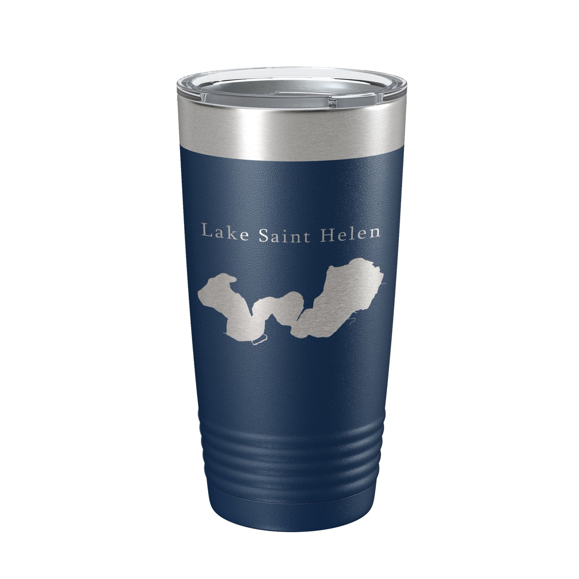 Lake Saint Helen Map Tumbler Travel Mug Insulated Laser Engraved Coffee Cup Michigan 20 oz-2