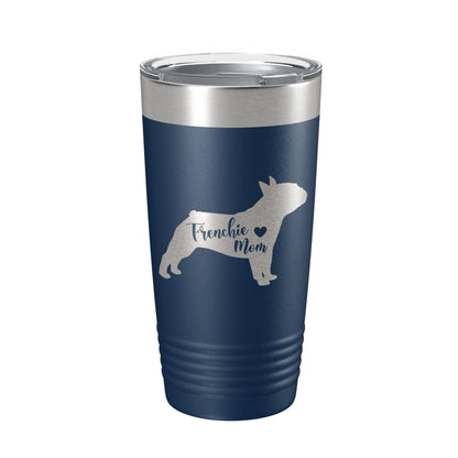 Frenchie Mom Tumbler Dog Travel Mug French Bulldog Gift Insulated Laser Engraved Coffee Cup 20 oz-2