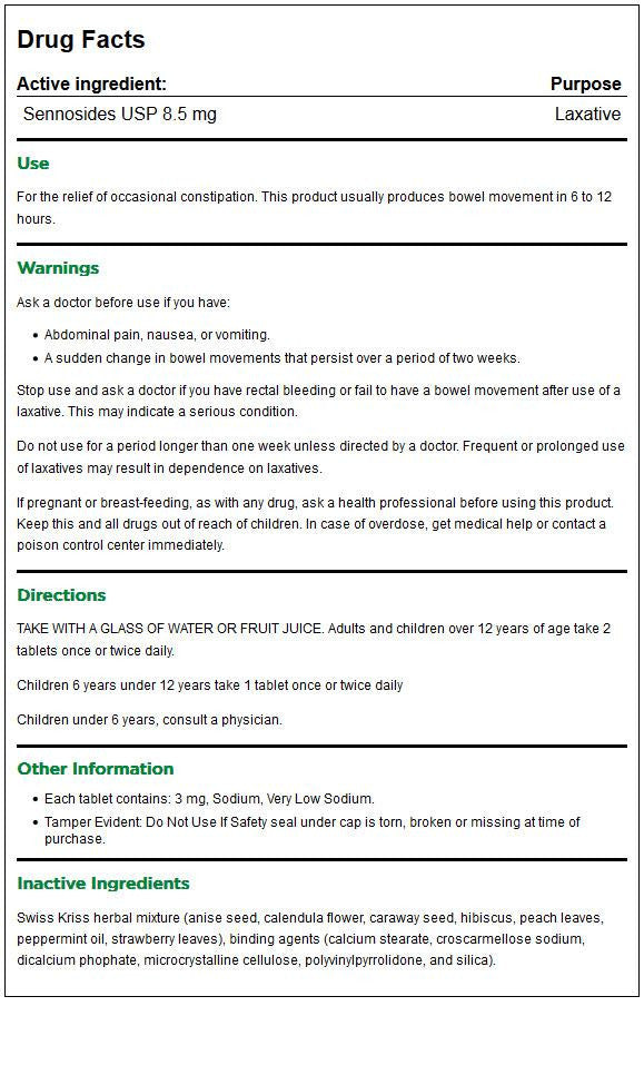 Modern Products Swiss Kriss Laxative Tabs (1x120 Tab)-1