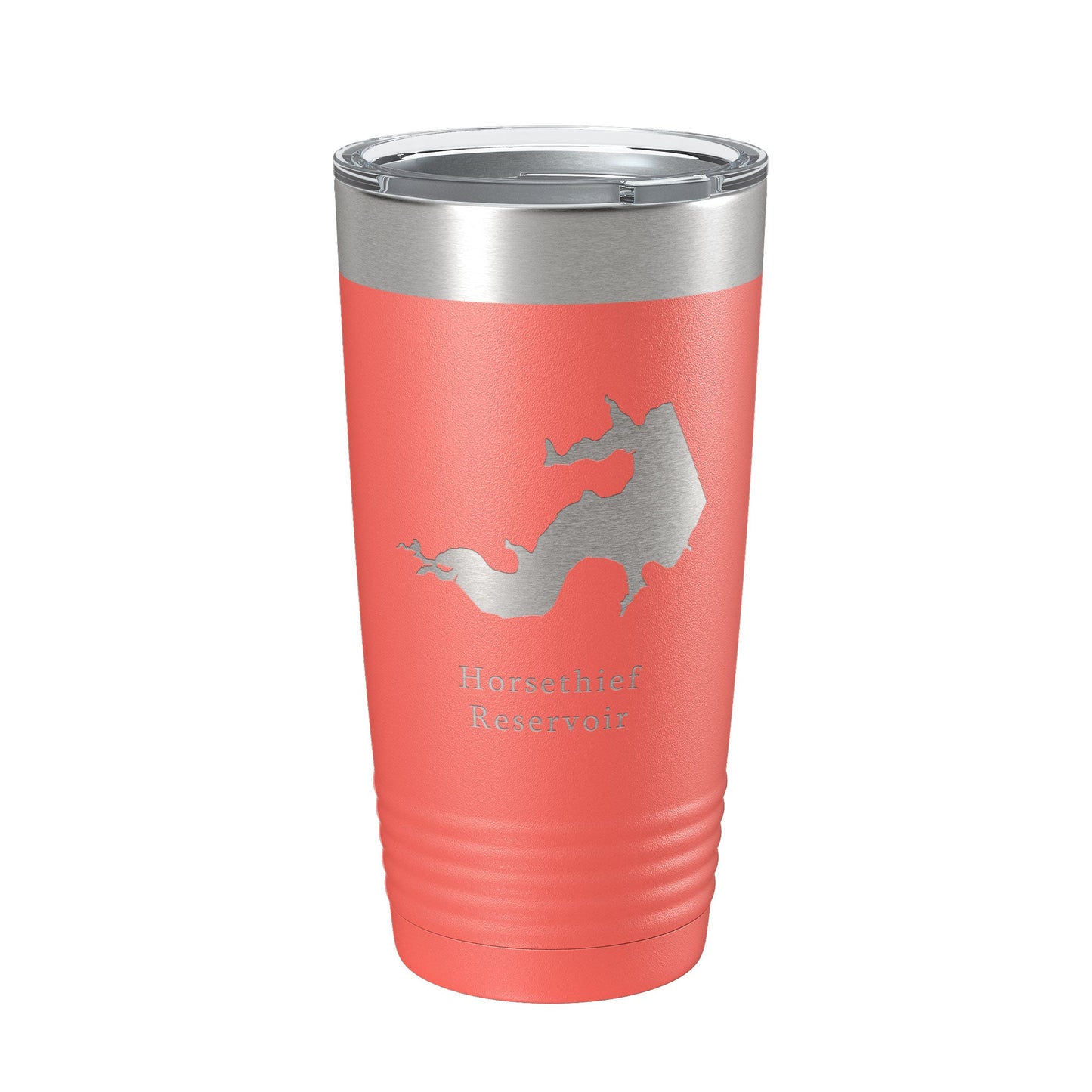 Horsethief Reservoir Tumbler Lake Map Travel Mug Insulated Laser Engraved Coffee Cup Kansas 20 oz-20