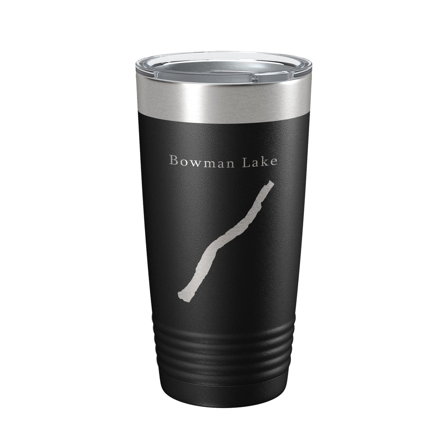 Bowman Lake Map Tumbler Travel Mug Insulated Laser Engraved Coffee Cup Montana 20 oz-5