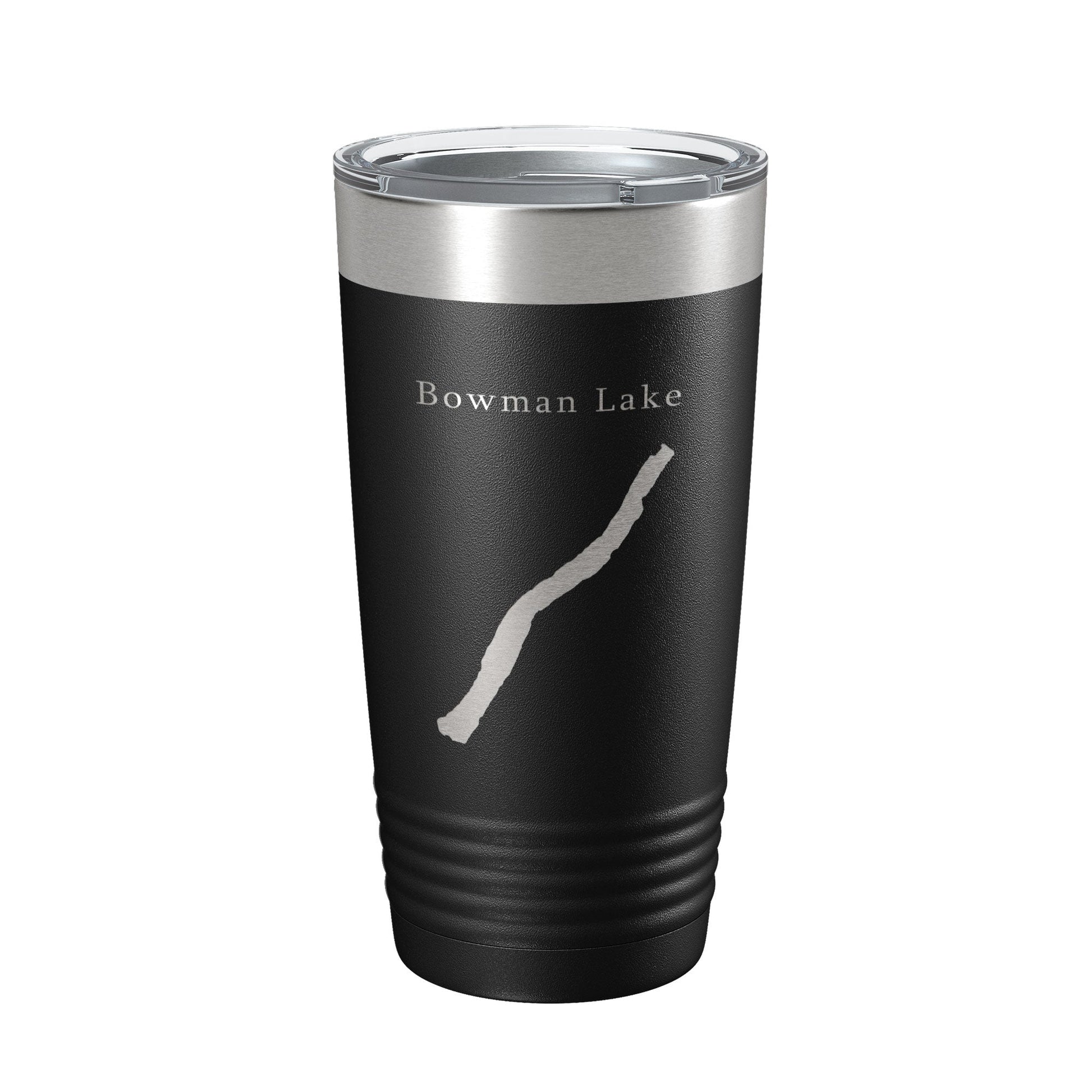 Bowman Lake Map Tumbler Travel Mug Insulated Laser Engraved Coffee Cup Montana 20 oz-5