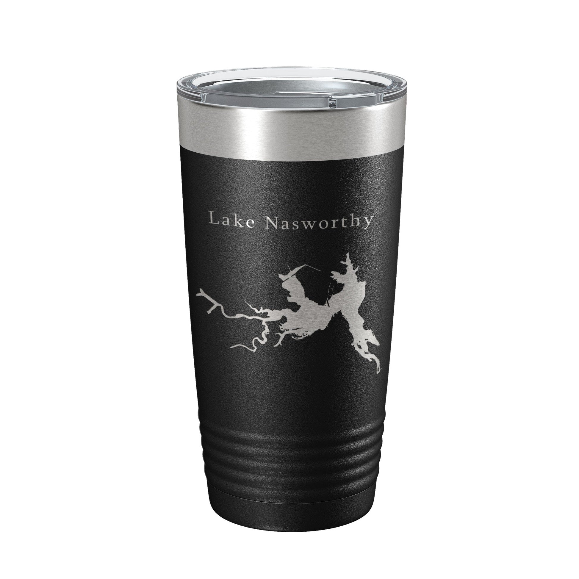 Lake Nasworthy Map Tumbler Travel Mug Insulated Laser Engraved Coffee Cup Texas 20 oz-0