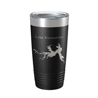 Lake Nasworthy Map Tumbler Travel Mug Insulated Laser Engraved Coffee Cup Texas 20 oz-5