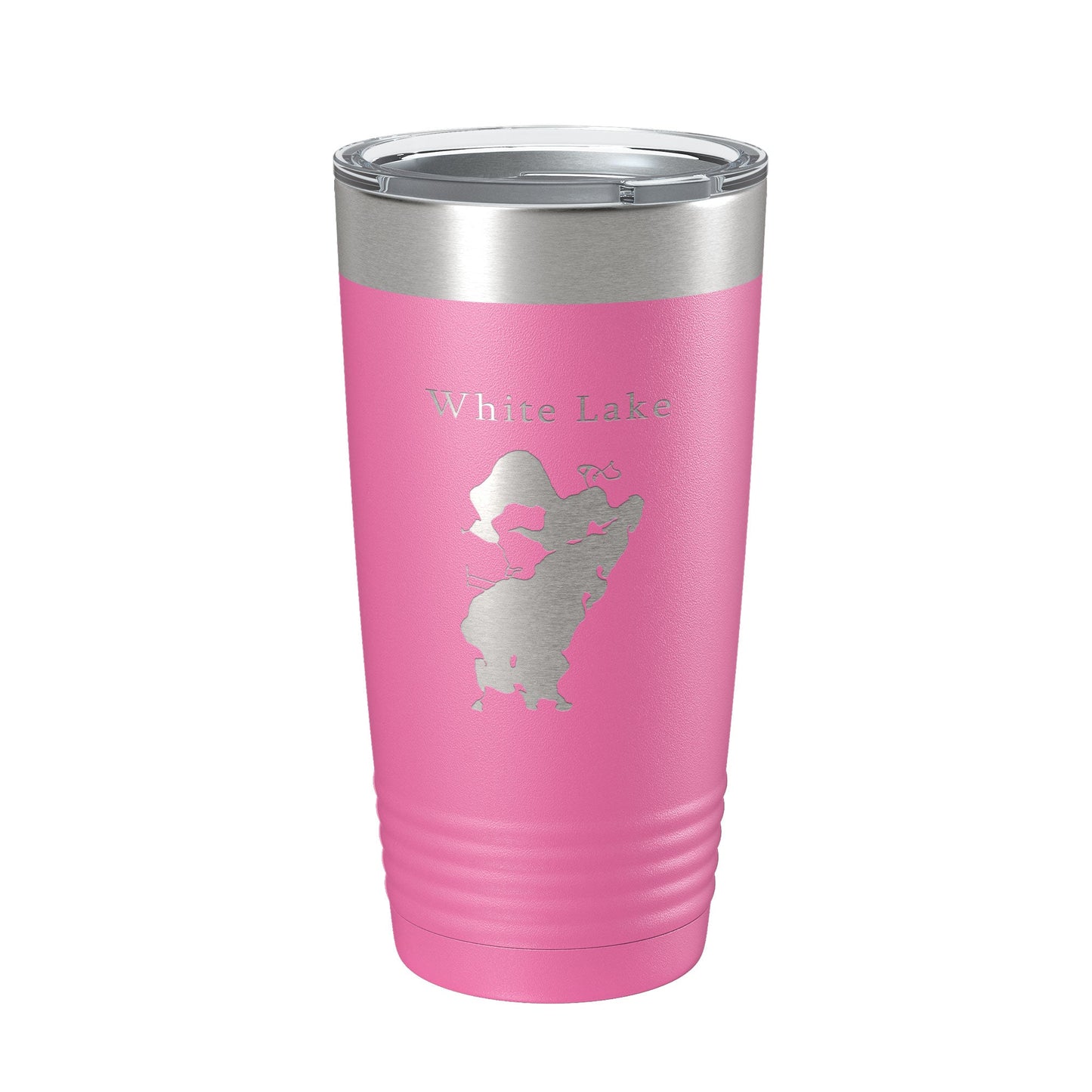 White Lake Map Tumbler Travel Mug Insulated Laser Engraved Coffee Cup Michigan 20 oz-11
