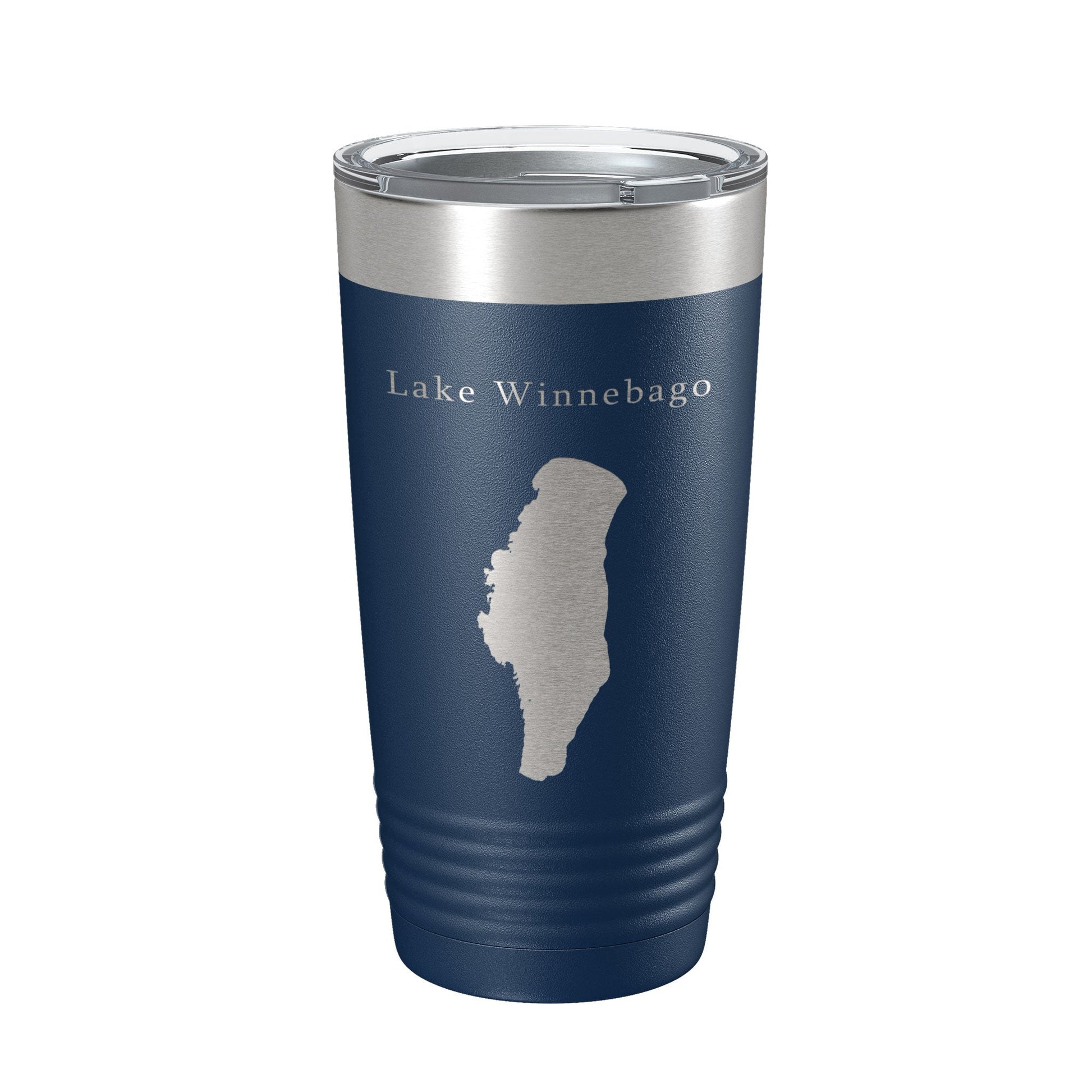 Lake Winnebago Map Tumbler Travel Mug Insulated Laser Engraved Coffee Cup Wisconsin 20 oz-2