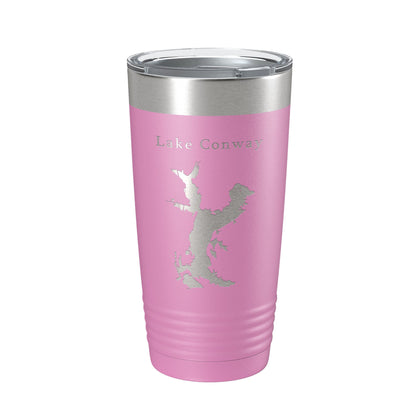 Lake Conway Map Tumbler Travel Mug Insulated Laser Engraved Coffee Cup Arkansas 20 oz-14