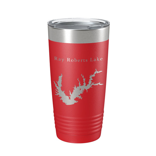 Ray Roberts Lake Map Tumbler Travel Mug Insulated Laser Engraved Coffee Cup Texas 20 oz-10