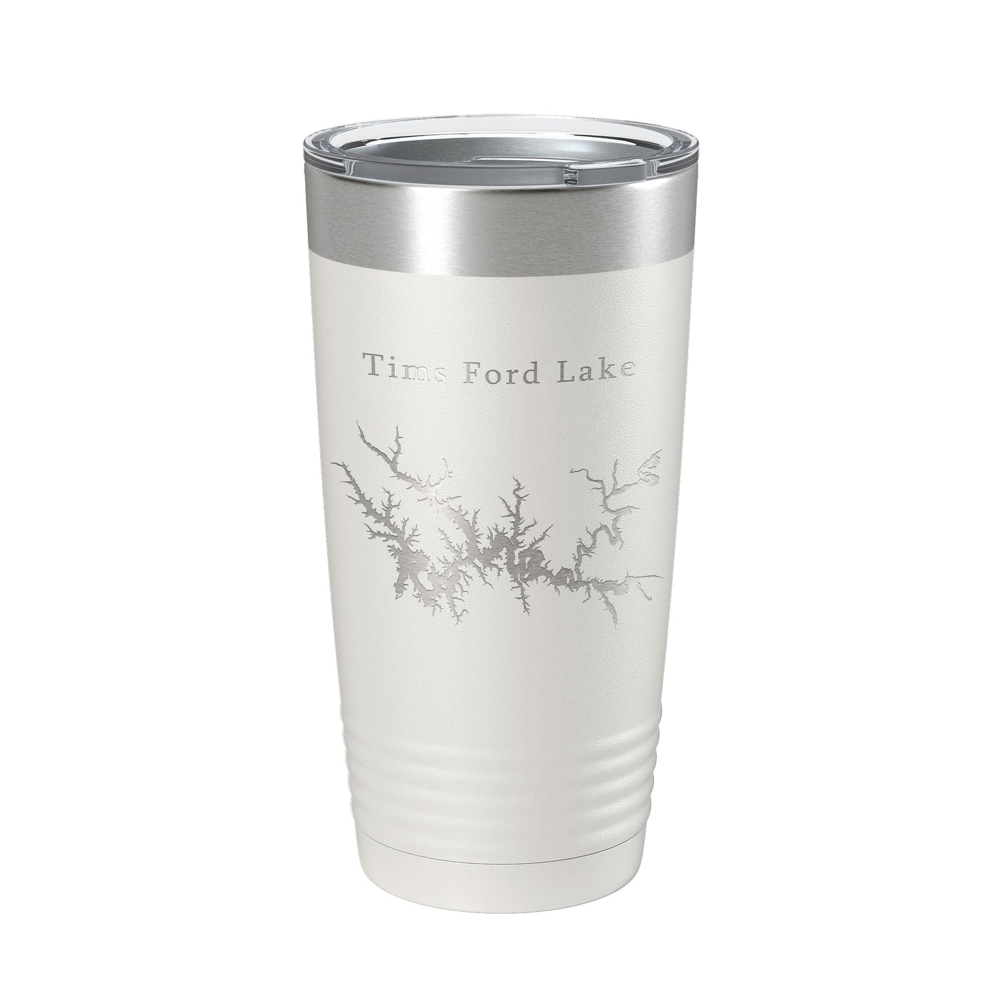Tims Ford Lake Map Tumbler Travel Mug Insulated Laser Engraved Coffee Cup Tennessee 20 oz-1