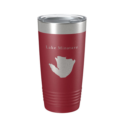 Lake Minatare Map Tumbler Travel Mug Insulated Laser Engraved Coffee Cup Nebraska 20 oz-18