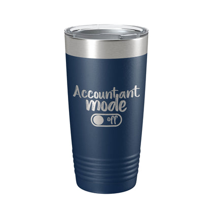 Accountant Mode Off Tumbler Travel Mug Insulated Laser Engraved CPA Retirement Gift Funny Coffee Cup 20 oz-8