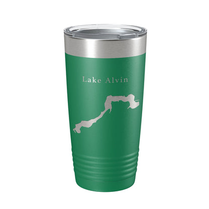 Lake Alvin Map Tumbler Travel Mug Insulated Laser Engraved Coffee Cup South Dakota 20 oz-9
