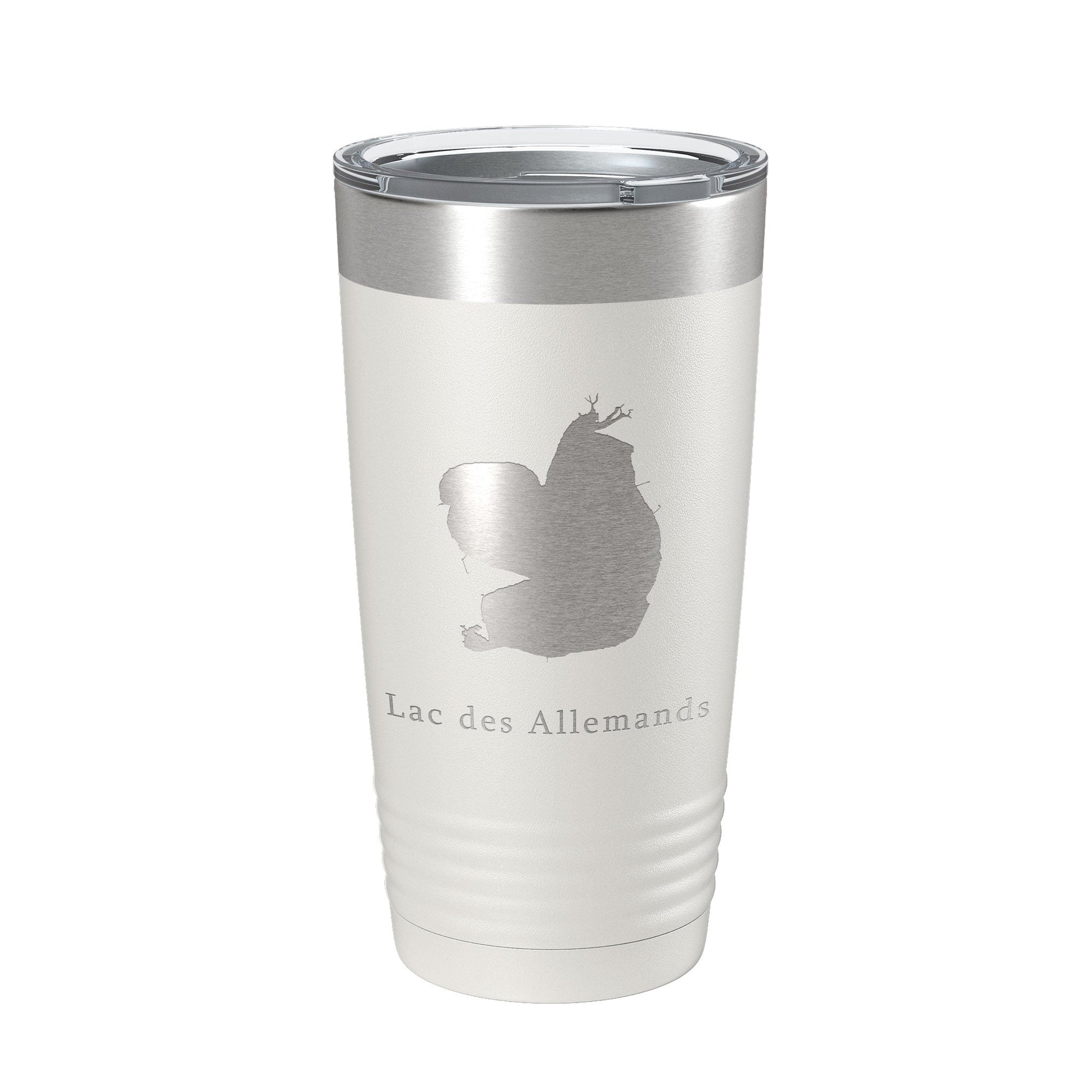 Lac des Allemands Tumbler Lake Map Travel Mug Insulated Laser Engraved Coffee Cup Louisiana 20 oz-1