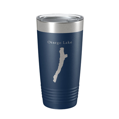 Otsego Lake Map Tumbler Travel Mug Insulated Laser Engraved Coffee Cup New York 20 oz-8