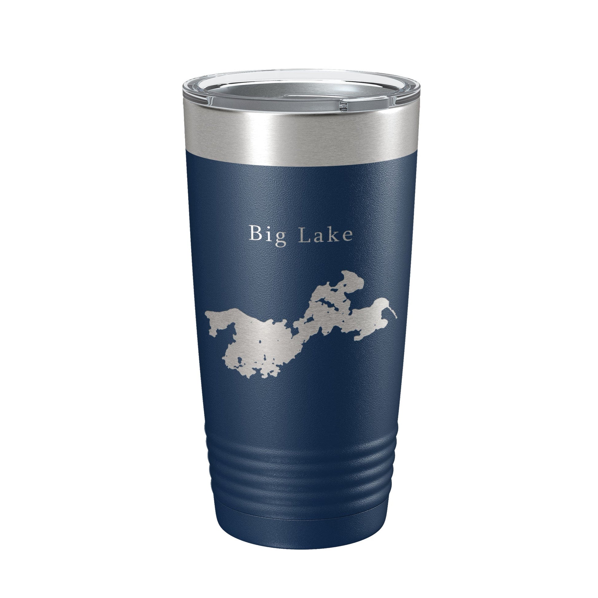 Big Lake Map Tumbler Travel Mug Insulated Laser Engraved Coffee Cup Alaska 20 oz-2