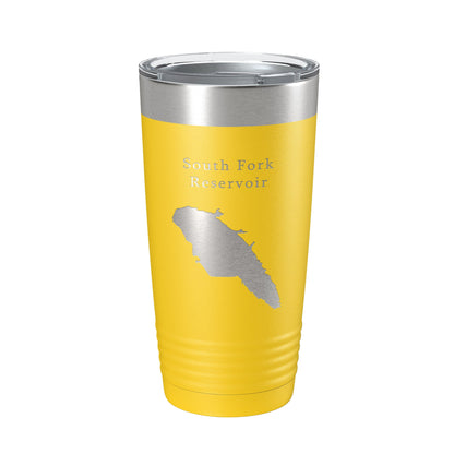 South Fork Reservoir Tumbler Lake Map Travel Mug Insulated Laser Engraved Coffee Cup Nevada 20 oz-19