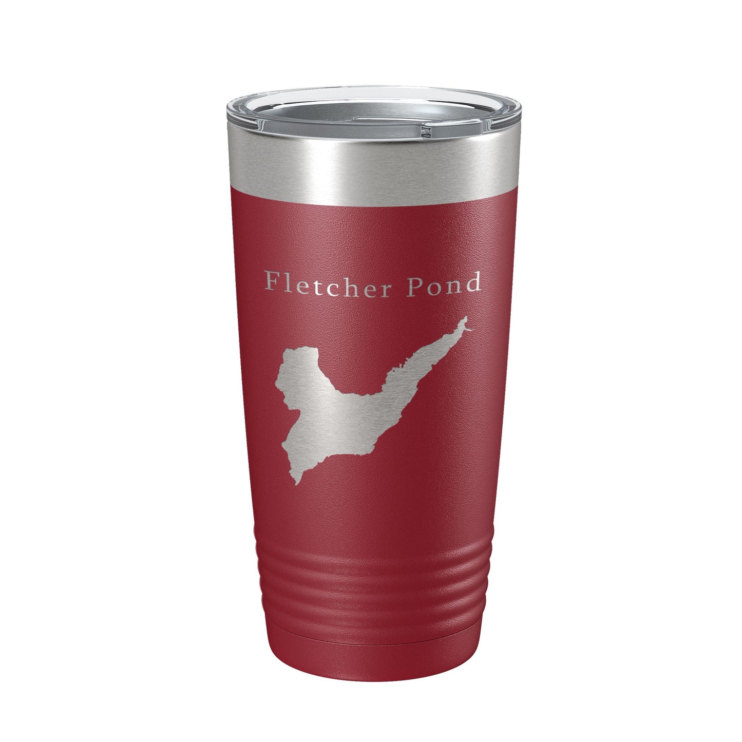 Fletcher Pond Tumbler Lake Map Travel Mug Insulated Laser Engraved Coffee Cup Michigan 20 oz-18