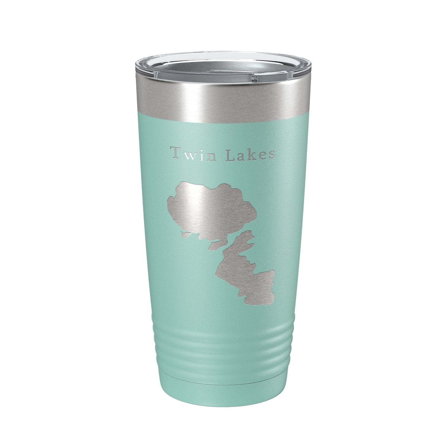 Twin Lakes Map Tumbler Travel Mug Insulated Laser Engraved Coffee Cup Idaho 20 oz-12