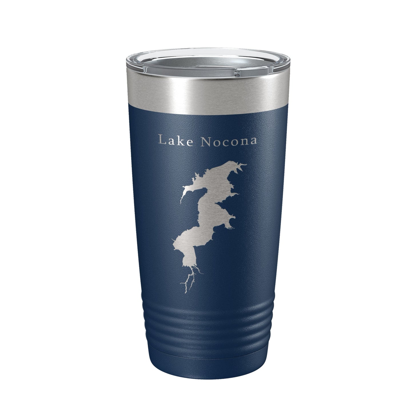 Lake Nocona Map Tumbler Travel Mug Insulated Laser Engraved Coffee Cup Texas 20 oz-2