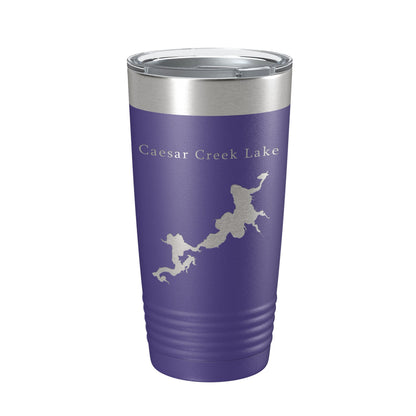 Caesar Creek Lake Map Tumbler Travel Mug Insulated Laser Engraved Coffee Cup Ohio 20 oz-15