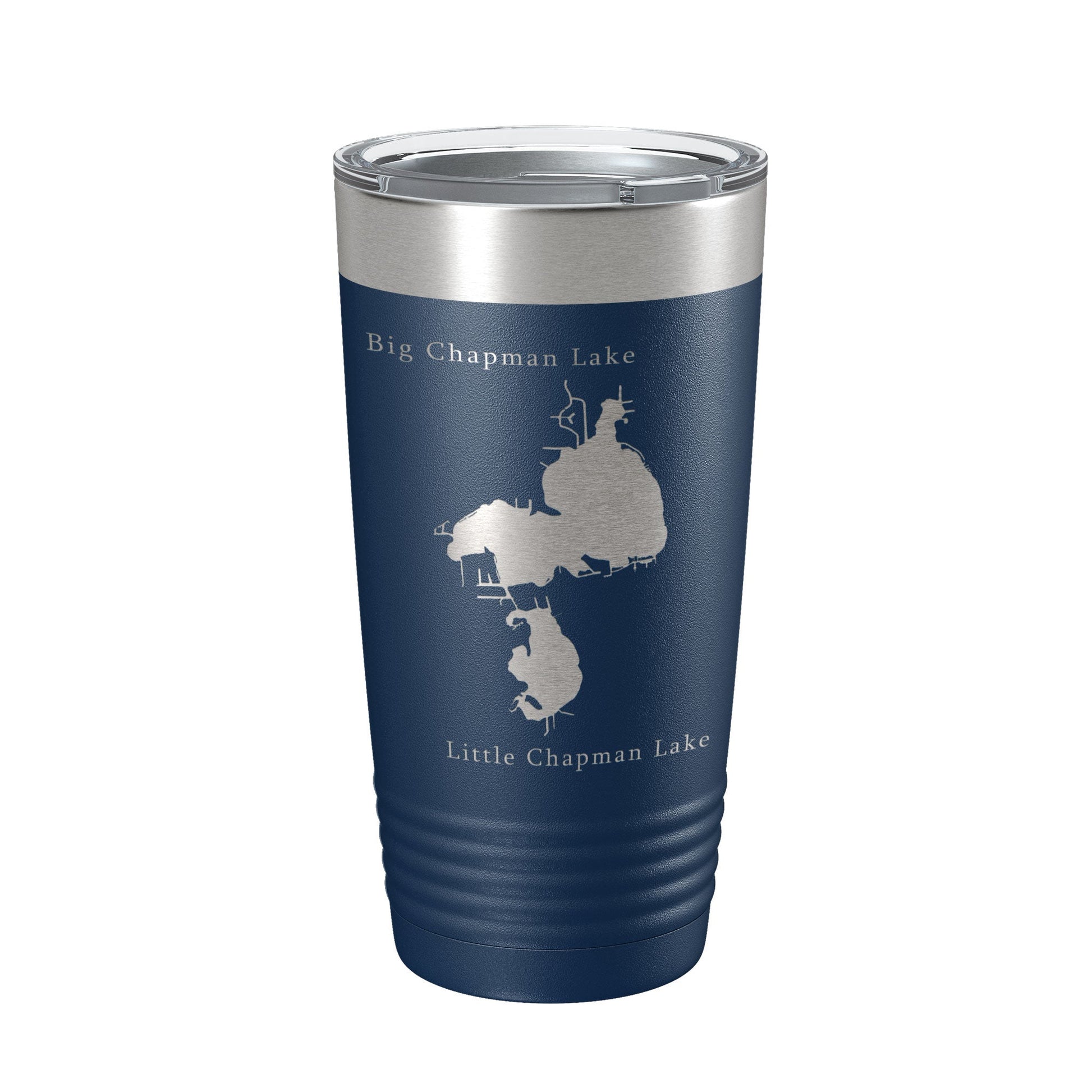 Chapman Lakes Map Tumbler Travel Mug Insulated Laser Engraved Coffee Cup Indiana 20 oz-2