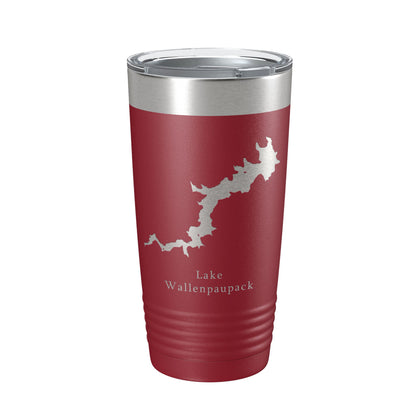 Lake Wallenpaupack Map Tumbler Travel Mug Insulated Laser Engraved Coffee Cup Pennsylvania 20 oz-18