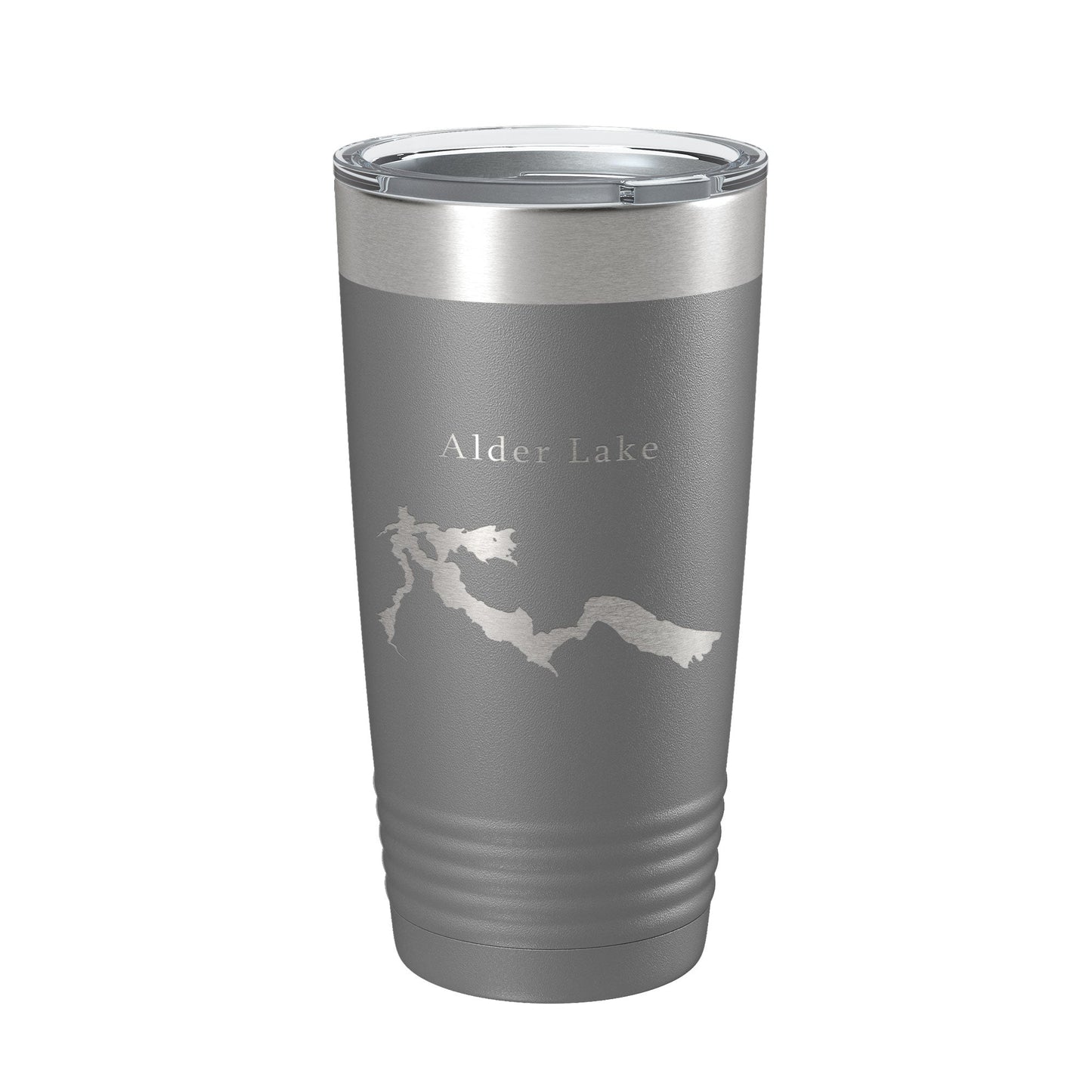 Alder Lake Map Tumbler Travel Mug Insulated Laser Engraved Coffee Cup Washington 20 oz-16