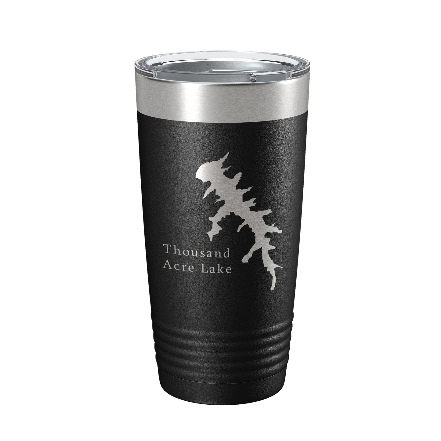 Carroll County Thousand Acre Recreation Lake Map Tumbler Travel Mug Insulated Laser Engraved Coffee Cup Tennessee 20 oz-0