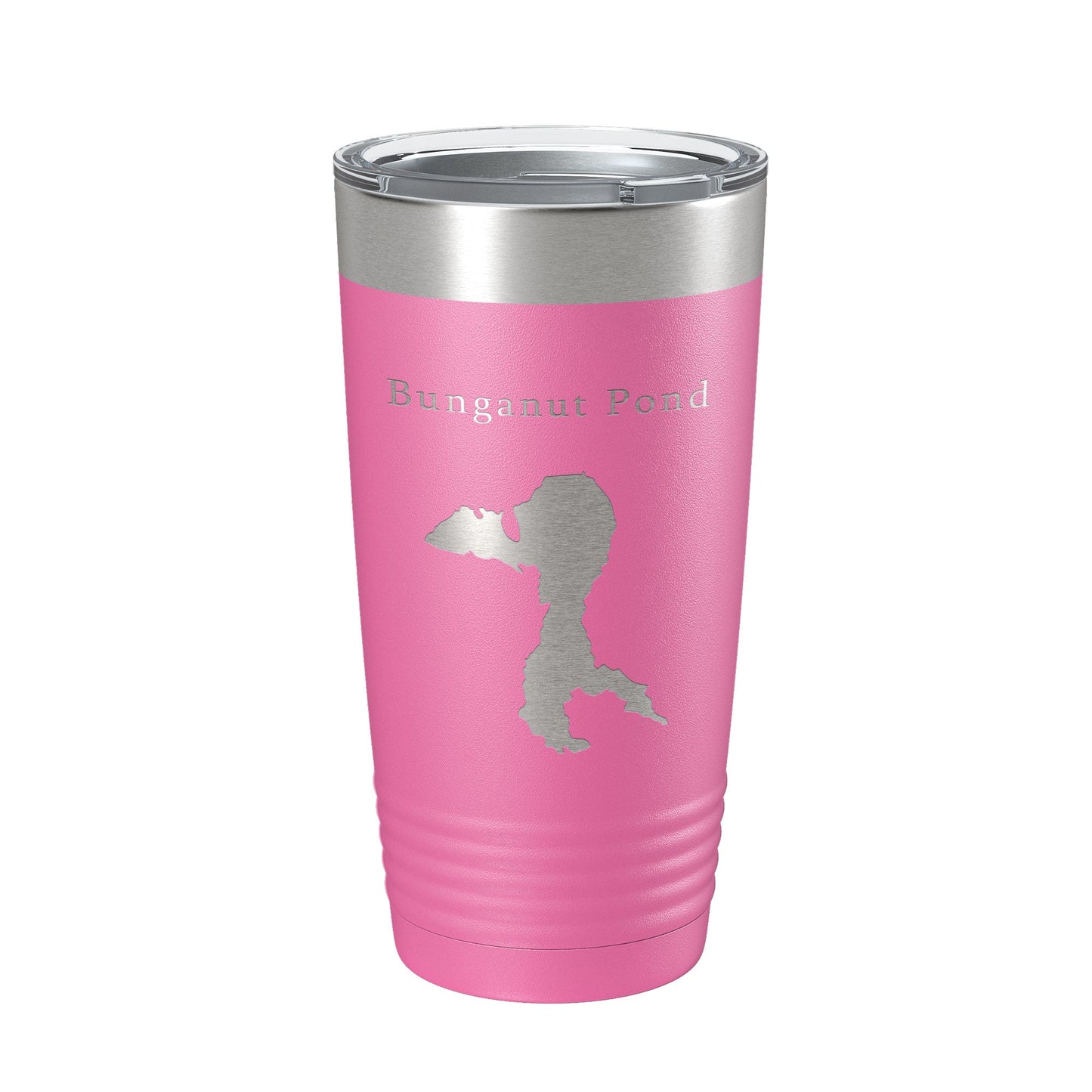 Bunganut Pond Tumbler Lake Map Travel Mug Insulated Laser Engraved Coffee Cup Maine 20 oz-11