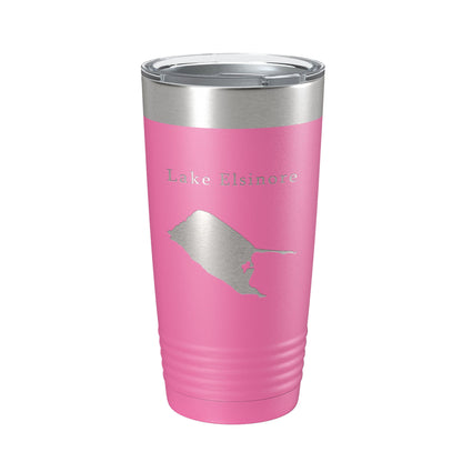 Lake Elsinore Map Tumbler Travel Mug Insulated Laser Engraved Coffee Cup California 20 oz-11