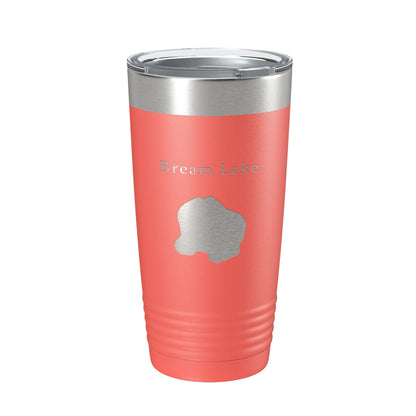 Bream Lake Map Tumbler Travel Mug Insulated Laser Engraved Coffee Cup Florida 20 oz-20
