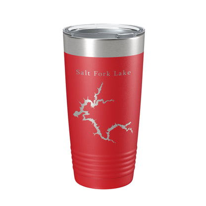 Salt Fork Lake Map Tumbler Travel Mug Insulated Laser Engraved Coffee Cup Ohio 20 oz-10