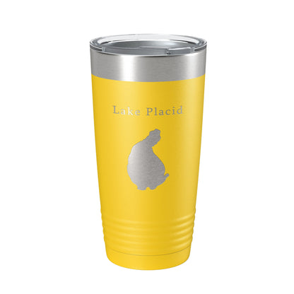 Lake Placid Map Tumbler Travel Mug Insulated Laser Engraved Coffee Cup Florida 20 oz-4