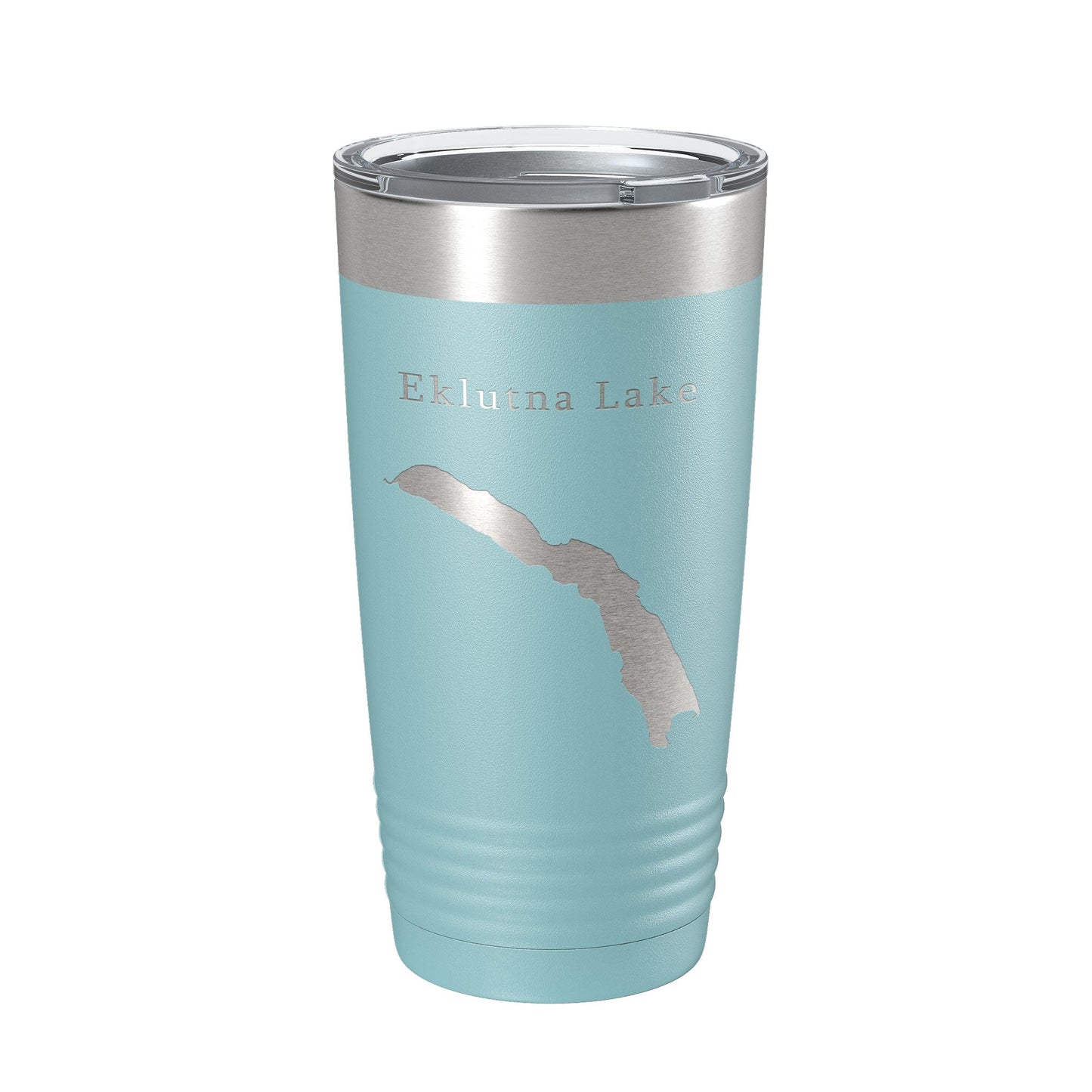Eklutna Lake Map Tumbler Travel Mug Insulated Laser Engraved Coffee Cup Alaska 20 oz-13