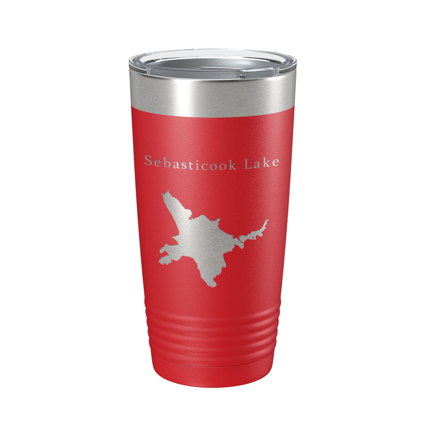Sebasticook Lake Map Tumbler Travel Mug Insulated Laser Engraved Coffee Cup Maine 20 oz-10