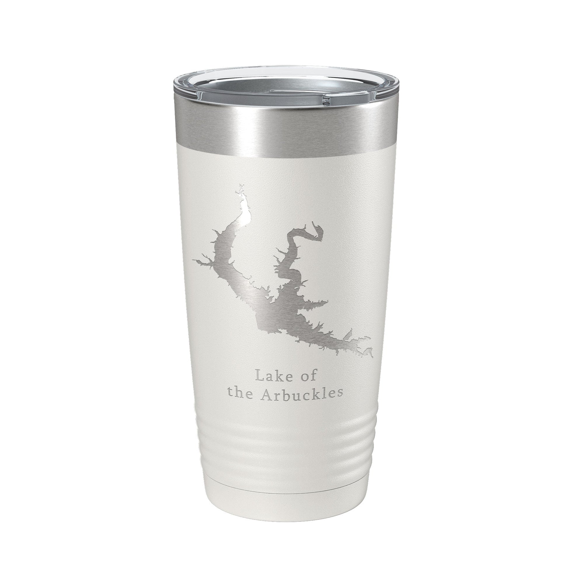 Lake of the Arbuckles Map Tumbler Travel Mug Insulated Laser Engraved Coffee Cup Oklahoma 20 oz-1