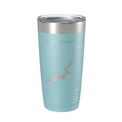 Lake Combie Map Tumbler Travel Mug Insulated Laser Engraved Coffee Cup California 20 oz-13