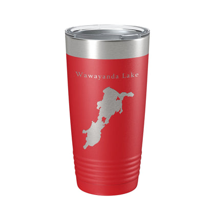 Wawayanda Lake Map Tumbler Travel Mug Insulated Laser Engraved Coffee Cup New Jersey 20 oz-10