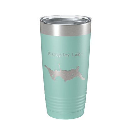 Rangeley Lake Map Tumbler Travel Mug Insulated Laser Engraved Coffee Cup Maine 20 oz-12