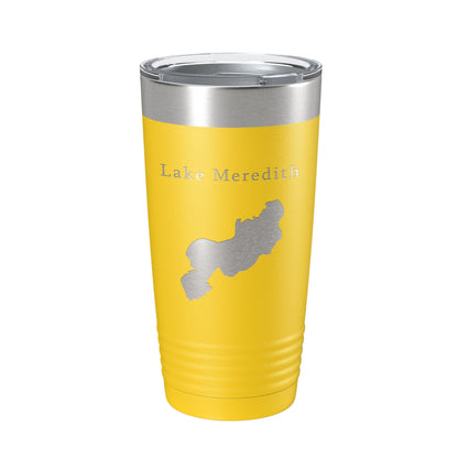 Lake Meredith Map Tumbler Travel Mug Insulated Laser Engraved Coffee Cup Colorado 20 oz-19