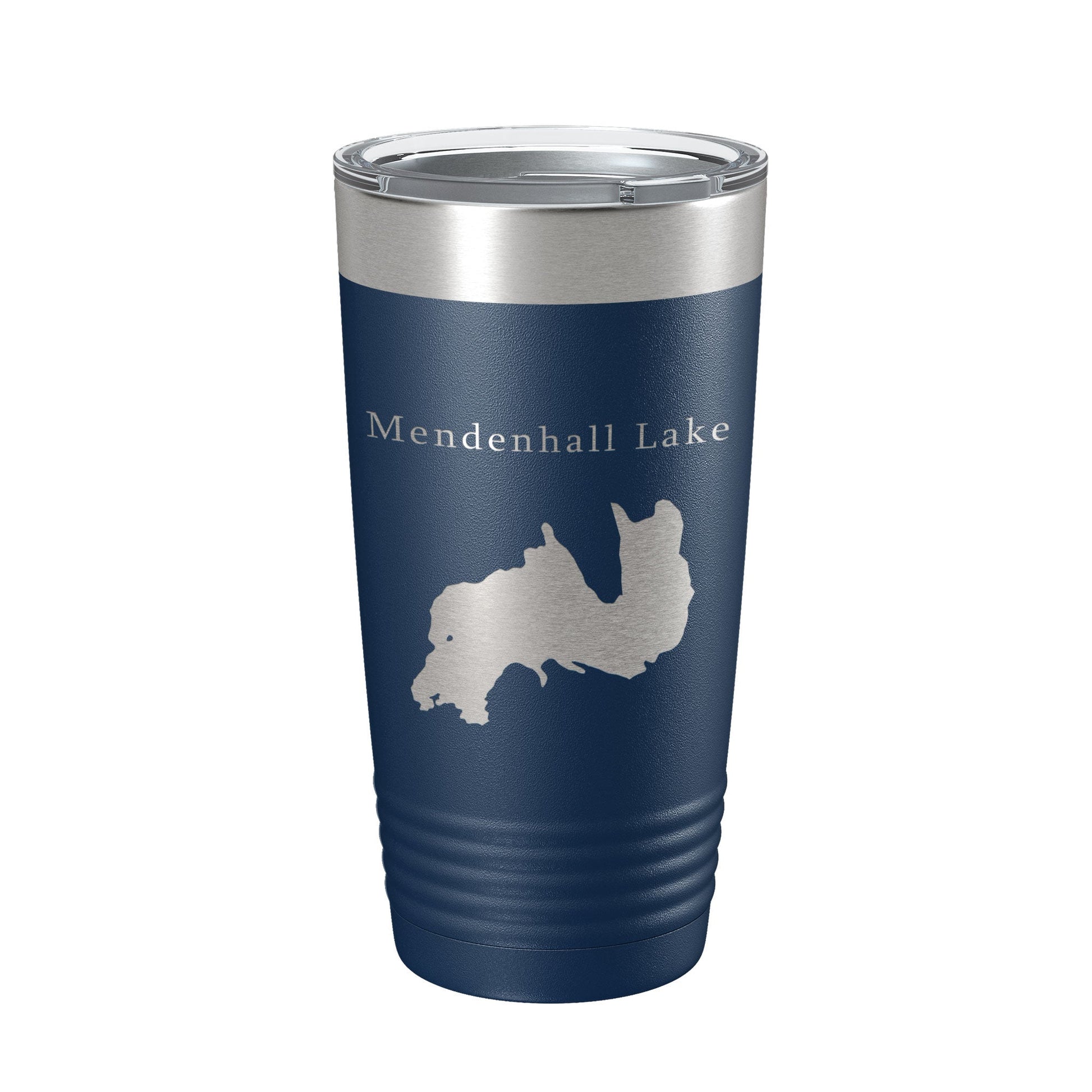 Mendenhall Lake Map Tumbler Travel Mug Insulated Laser Engraved Coffee Cup Alaska 20 oz-2